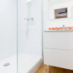 Отель Appartement Shiro Франция, Лион - отзывы, цены и фото номеров - забронировать отель Appartement Shiro онлайн ванная