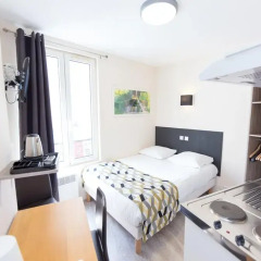 Отель Residence Aurmat a Boulogne-Billancourt Улучшенная студия с различными типами кроватей фото 6