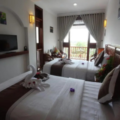 Отель Hoi An River Palm Villas 3* Улучшенная вилла с различными типами кроватей фото 4