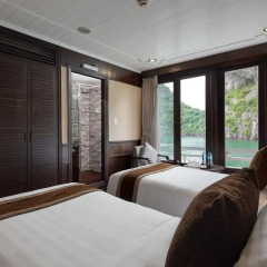 Отель Pelican Halong Cruise 4* Номер Делюкс с различными типами кроватей фото 2