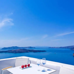 Отель Alti Santorini Suites Люкс с двуспальной кроватью фото 23