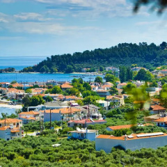 Отель Thassian Villas пляж