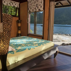 Отель Robinson's Cove Villas - Deluxe Wallis Villa Французская Полинезия, Муреа - отзывы, цены и фото номеров - забронировать отель Robinson's Cove Villas - Deluxe Wallis Villa онлайн балкон