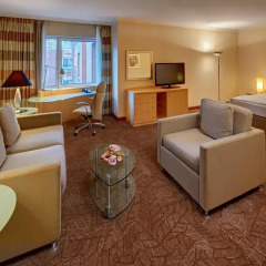 Отель Hilton Munich City 4* Стандартный номер с различными типами кроватей фото 4