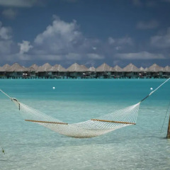 Отель The St Regis Bora Bora Resort пляж фото 3
