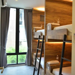 Rezt Bangkok - Hostel Кровать в общем номере фото 23