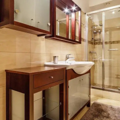 Отель Apartamenty Pod Skocznią z kominkiem i tarasem ванная