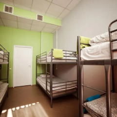 Hostel Lastochka Кровать в общем номере с двухъярусной кроватью фото 4