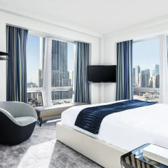 Отель The Langham, New York, Fifth Avenue Улучшенный номер с различными типами кроватей фото 2