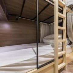 EAST57 ASAKUSABASHI - Hostel Кровать в женском общем номере с двухъярусной кроватью фото 7