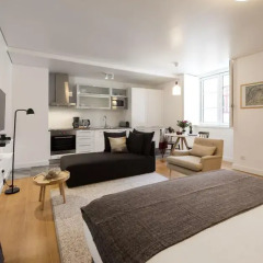 Апартаменты Lisbon Serviced Apartments Baixa Castelo Студия с различными типами кроватей фото 11