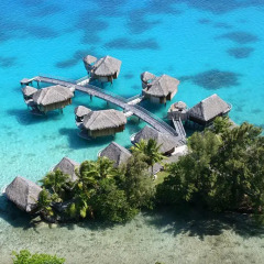 Отель Sofitel Bora Bora Marara Beach Resort 4* Улучшенное бунгало с различными типами кроватей фото 6