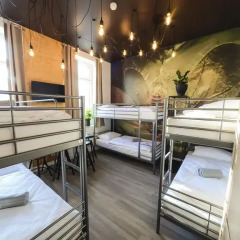 Elewator Gdansk Hostel Кровать в общем номере с двухъярусной кроватью фото 7