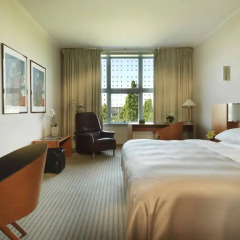 Отель Hilton Munich Airport 4* Стандартный номер разные типы кроватей фото 8