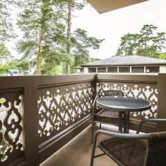 Отель Villa Alvīne Латвия, Юрмала - отзывы, цены и фото номеров - забронировать отель Villa Alvīne онлайн балкон фото 2