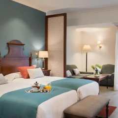 Отель Hesperia Mallorca Villamil 5* Улучшенный номер с двуспальной кроватью фото 3