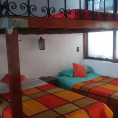 Hostel Mexico Df Airport Кровать в общем номере фото 4