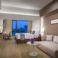 Отель Citadines Central Xi'an Студия с различными типами кроватей фото 13
