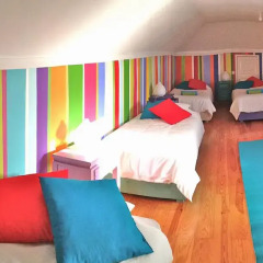 Отель Chill in Ericeira Surf House Кровать в общем номере двухъярусные кровати фото 4