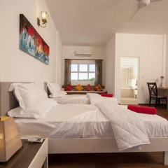 Отель Amra Palace 4* Улучшенный номер с различными типами кроватей фото 3
