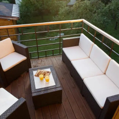 Апартаменты Vecbulduri Apartment Jurmala балкон