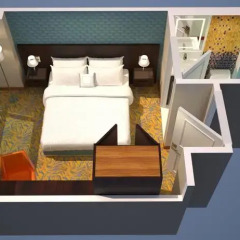Отель Courtyard by Marriott New York Manhattan/Chelsea 3* Стандартный номер с различными типами кроватей фото 2