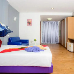 Отель Sea Breeze Jomtien Residence 3* Улучшенный номер с различными типами кроватей фото 3