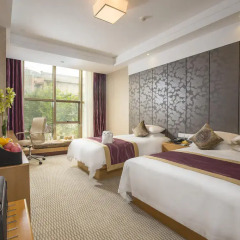Отель Hangzhou Hua Chen International 4* Улучшенный семейный номер с двуспальной кроватью фото 8