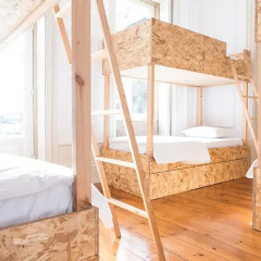 Porto Republica Hostel & Suites Стандартный семейный номер разные типы кроватей