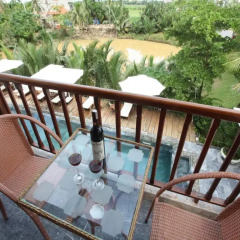 Отель Hoi An River Palm Villas 3* Улучшенная вилла с различными типами кроватей фото 8
