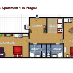 Апартаменты Vltava Apartments Prague интерьер отеля