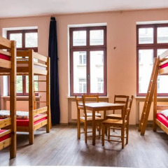 Central Globetrotter Hostel Leipzig Hauptbahnhof Кровать в общем номере с двухъярусной кроватью фото 11