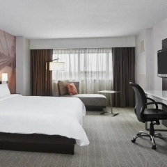 Отель Teaneck Marriott at Glenpointe Стандартный номер с различными типами кроватей фото 3