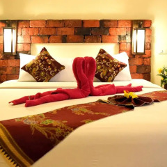 Отель Lanta Pearl Beach Resort 3* Бунгало с различными типами кроватей фото 10