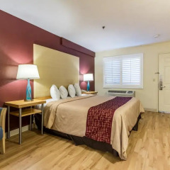Отель Red Roof Inn Tulare - Downtown/Fairgrounds 2* Улучшенный номер с различными типами кроватей фото 6