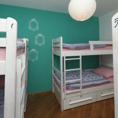 Pozitiv Hostel Кровать в общем номере с двухъярусной кроватью фото 11