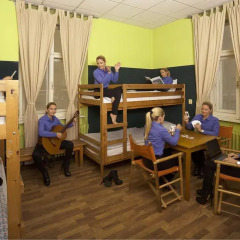 A Plus Hotel and Hostel Кровать в общем номере с двухъярусной кроватью фото 9
