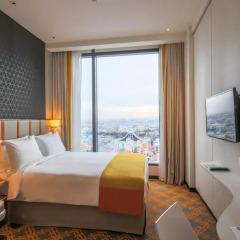 Отель Holiday Inn Express Singapore Katong 3* Стандартный номер с различными типами кроватей фото 5