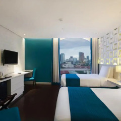 Отель The Bayleaf Intramuros 3* Номер Делюкс с различными типами кроватей фото 3