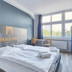 Отель a&o Hamburg Hauptbahnhof 2* Стандартный номер разные типы кроватей фото 3