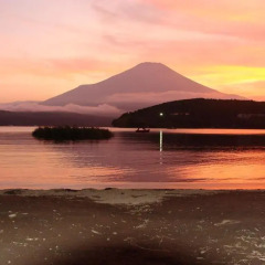 Отель Lake Side Inn Fujinami Яманакако приотельная территория
