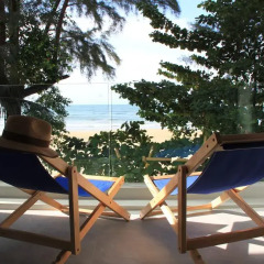 Отель Thai Kamala Beach Front Улучшенный номер двуспальная кровать фото 17