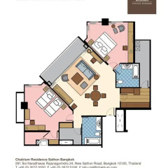 Отель Chatrium Residence Sathon Bangkok 4* Люкс повышенной комфортности с различными типами кроватей фото 24