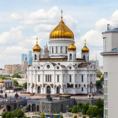 Гостиница Penthouse with Kremlin Views балкон