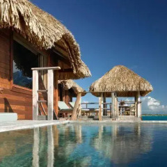 Отель Four Seasons Resort Bora Bora 5* Бунгало с различными типами кроватей фото 15