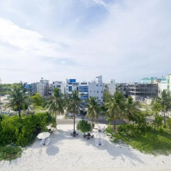 Отель The White Harp Beach Hotel Мальдивы, Мале - отзывы, цены и фото номеров - забронировать отель The White Harp Beach Hotel онлайн пляж