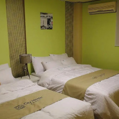 Gangnam City Hostel Стандартный семейный номер с двуспальной кроватью