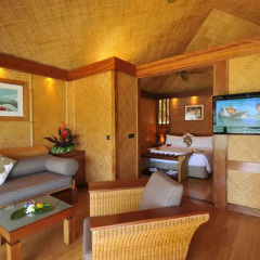 Отель InterContinental Resort and Spa Moorea 4* Бунгало с различными типами кроватей фото 7