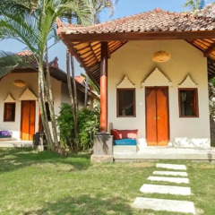 Отель Relax Beach Resort Candidasa 3* Улучшенный номер с различными типами кроватей фото 4