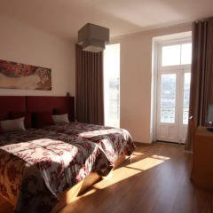 Отель Apartamentos sobre o Douro Стандартный номер двуспальная кровать фото 13